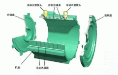 電機(jī)機(jī)座的鉆JR電機(jī)孔與攻絲。